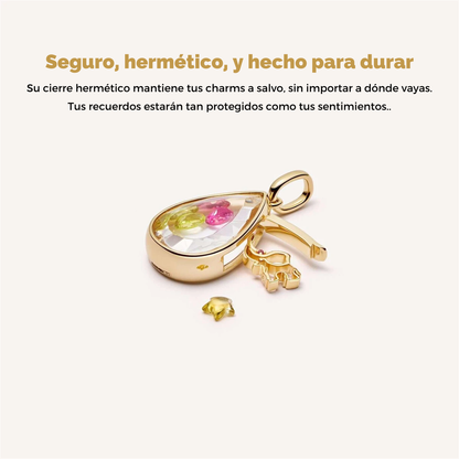 Collar Colgante de Caja Para Charms